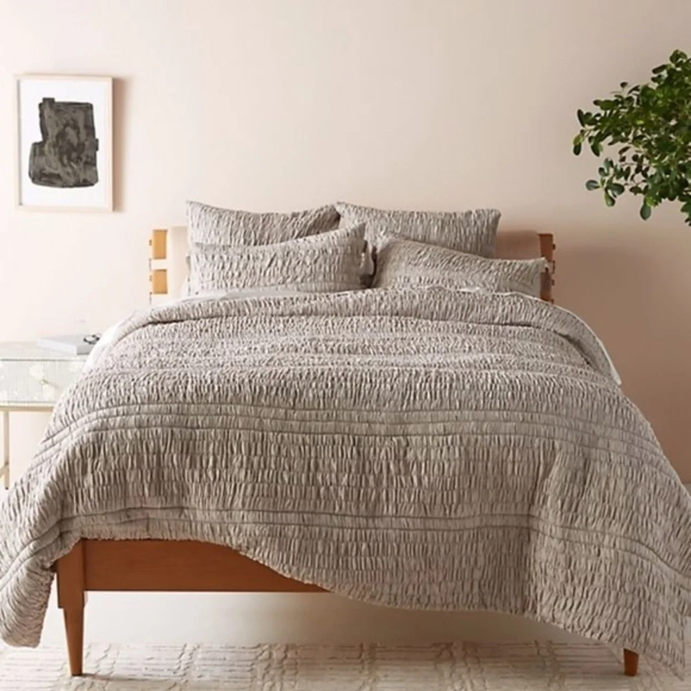 Anthropologie Textured Bardot  Pillow Sham